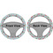Christmas Penguins Steering Wheel Cover- Front and Back