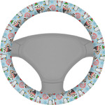 Christmas Penguins Steering Wheel Cover