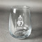 Christmas Penguins Stemless Wine Glass - Engraved (Personalized)