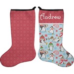 Christmas Penguins Holiday Stocking - Double-Sided - Neoprene (Personalized)