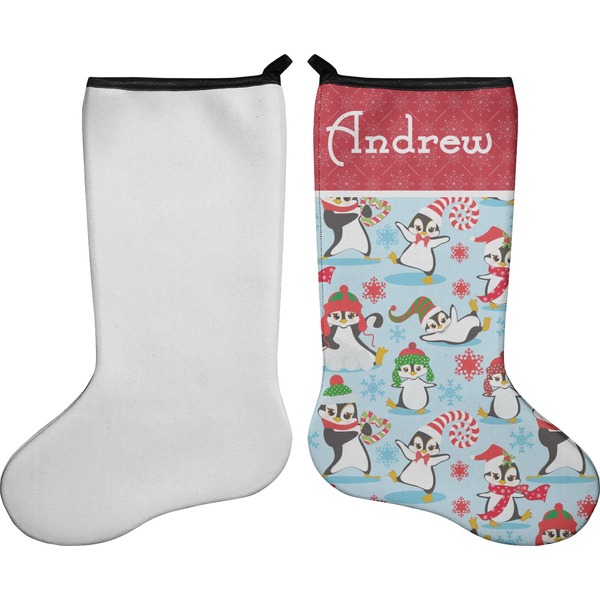 Christmas Penguins Stocking - Single-Sided - Approval