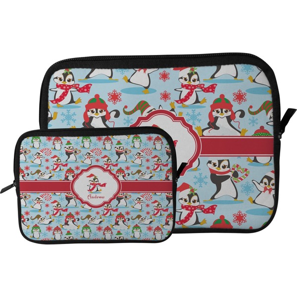 Christmas Penguins Tablet Sleeve (Size Comparison)
