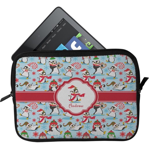 Custom Christmas Penguins Tablet Case / Sleeve (Personalized)
