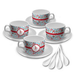 Christmas Penguins Tea Cup - Set of 4 (Personalized)