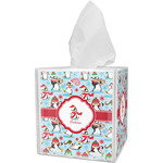 Christmas Penguins Tissue Box Cover (Personalized)