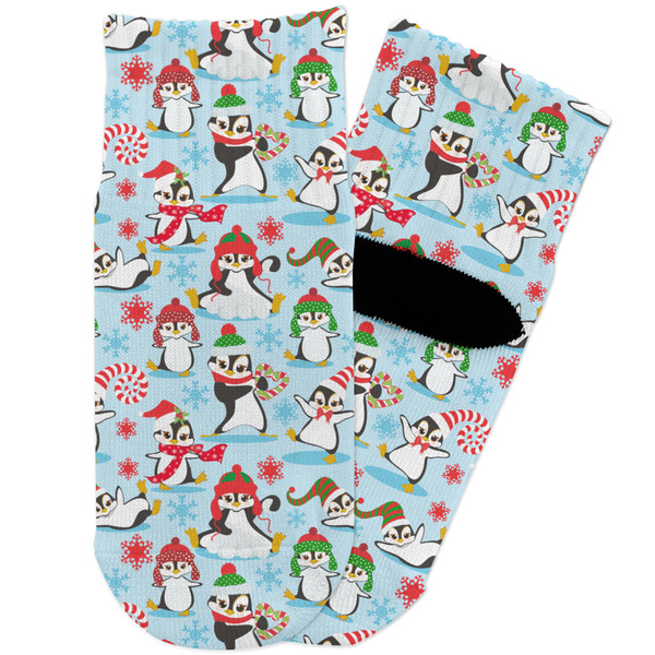 Custom Christmas Penguins Toddler Ankle Socks