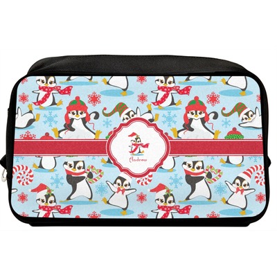 Christmas Penguins Toiletry Bag / Dopp Kit (Personalized)