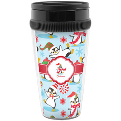 Christmas Penguins Acrylic Travel Mug without Handle (Personalized)