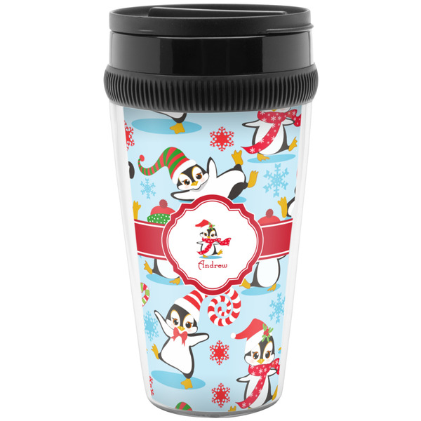 Custom Christmas Penguins Acrylic Travel Mug without Handle (Personalized)