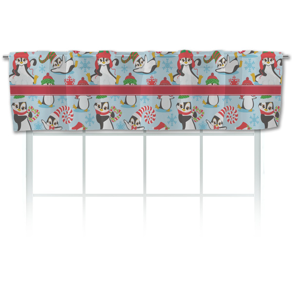 Custom Christmas Penguins Valance