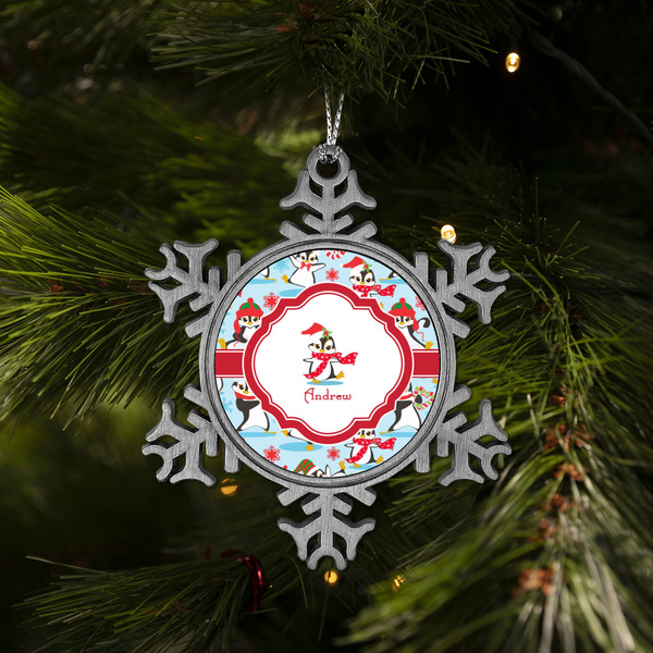 Christmas Penguins Vintage Snowflake - (LIFESTYLE)