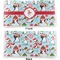 Christmas Penguins Vinyl Check Book Cover - Front and Back