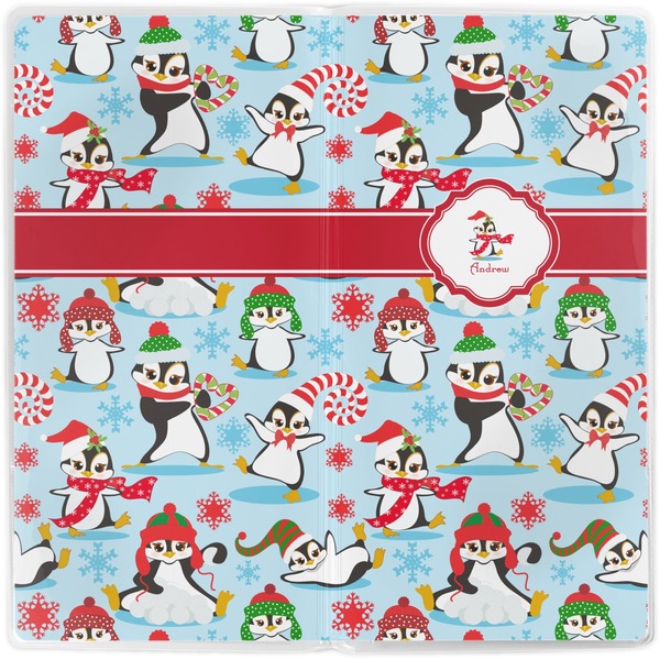Christmas Penguins Vinyl Document Wallet - Apvl