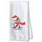 Christmas Penguins Waffle Towel - Partial Print Print Style Image