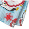 Christmas Penguins Waffle Weave Towel - Closeup of Material Image