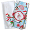 Christmas Penguins Waffle Weave Towels - Two Print Styles