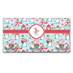 Christmas Penguins Wall Mounted Coat Rack (Personalized)