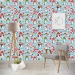 Christmas Penguins Wallpaper & Surface Covering (Water Activated - Removable)