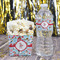 Christmas Penguins Water Bottle Label - w/ Favor Box