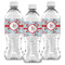Christmas Penguins Water Bottle Labels - Front View