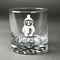 Christmas Penguins Whiskey Glass - Front/Approval