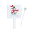 Christmas Penguins Square Plastic Stir Sticks (Personalized)