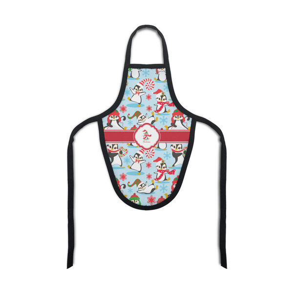 Custom Christmas Penguins Bottle Apron (Personalized)