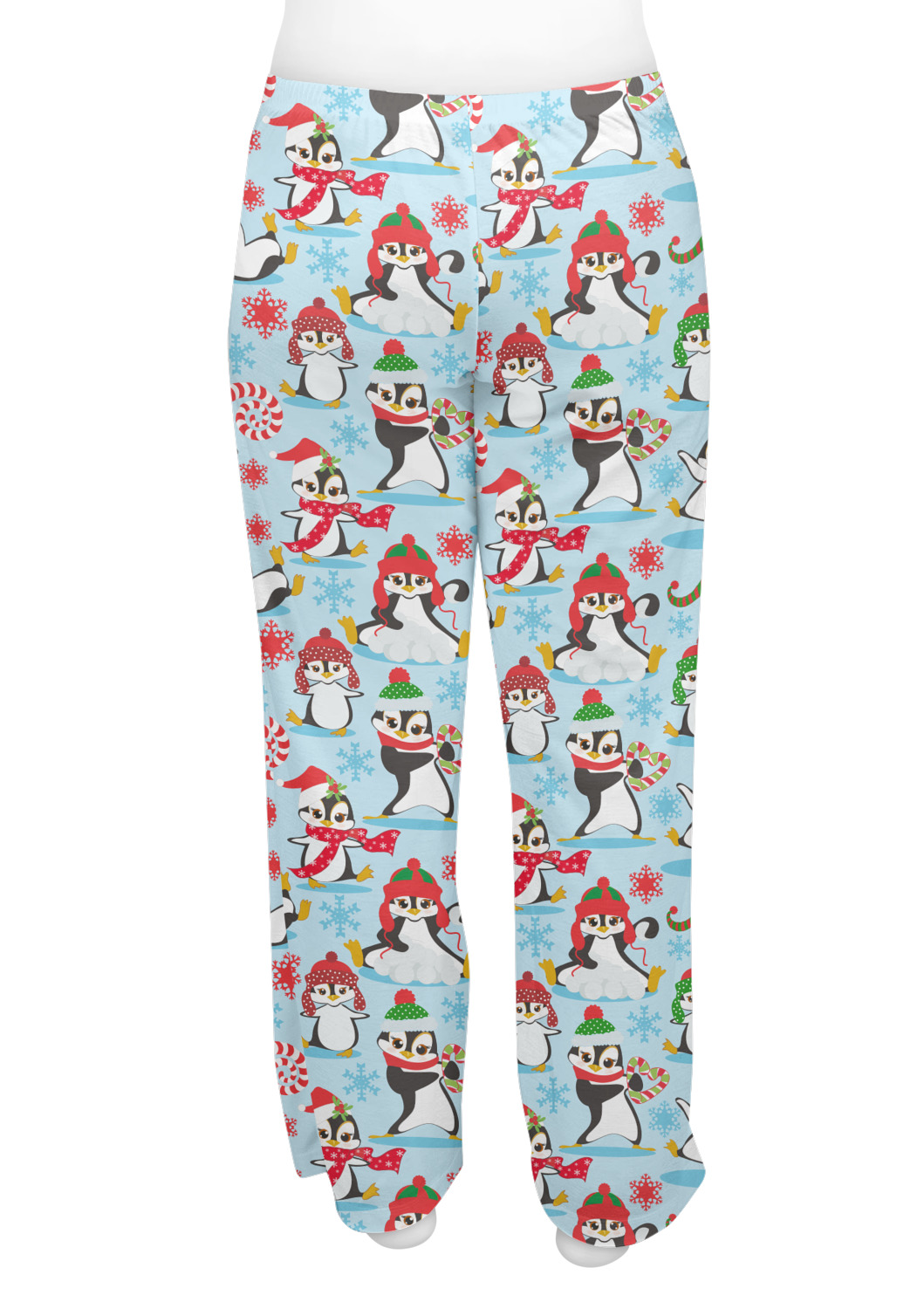 Custom Christmas Penguins Womens Pajama Pants - S | YouCustomizeIt