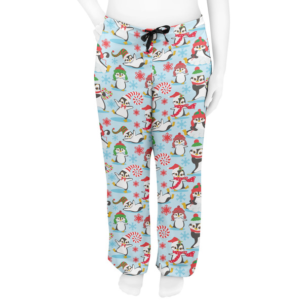 Christmas Penguins Women's Pj on model - Front