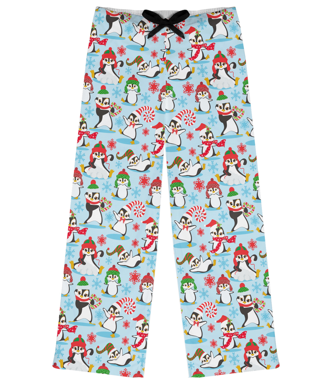 Christmas Penguins Womens Pajama Pants S (Personalized) YouCustomizeIt Pj Pants Christmas