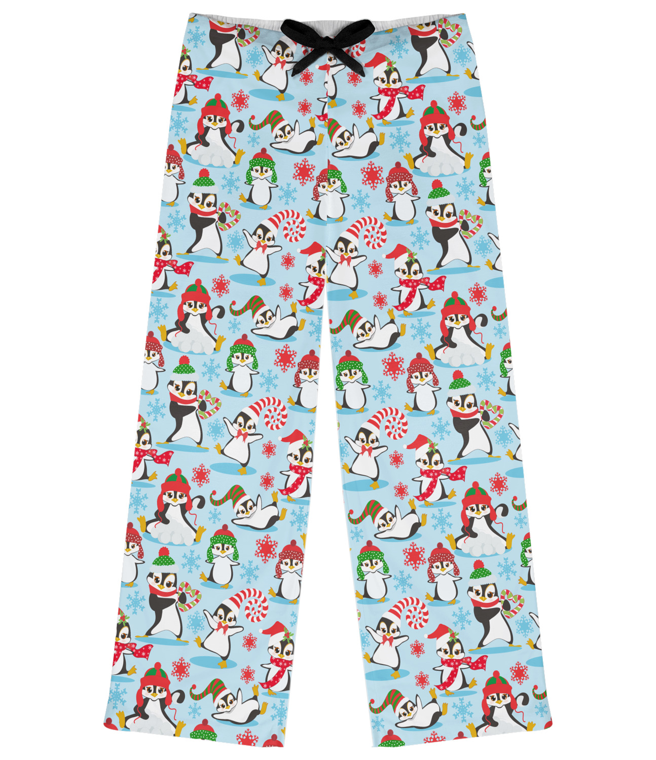 Custom Christmas Penguins Womens Pajama Pants