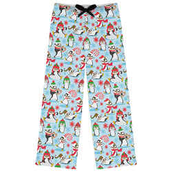 Christmas Penguins Womens Pajama Pants - L
