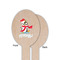 Christmas Penguins Wooden Food Pick - Oval - Single Sided - Front & Back