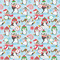 Christmas Penguins Wrapping Paper Square