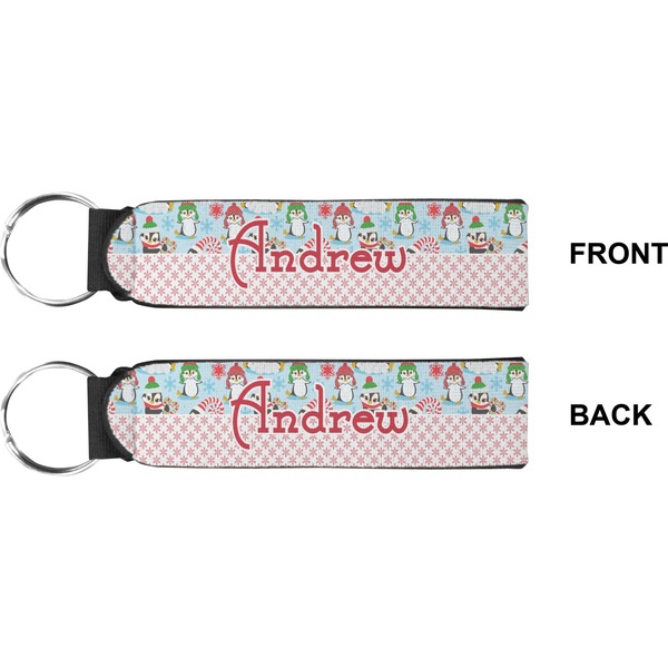 Christmas Penguins Wristlet (Front + Back)