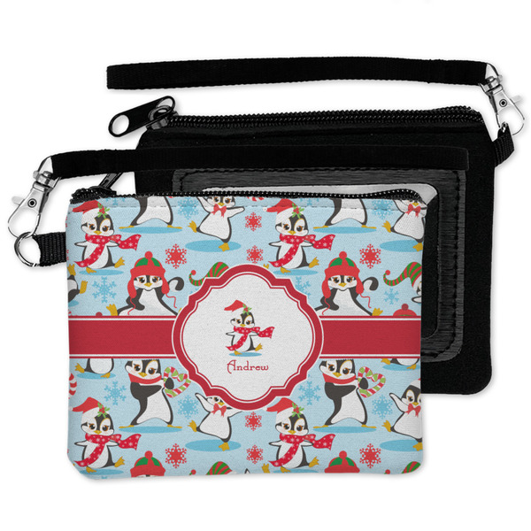 Christmas Penguins Wristlet ID Cases - MAIN