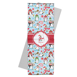 Christmas Penguins Yoga Mat Towel (Personalized)