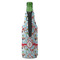 Christmas Penguins Zipper Bottle Cooler - BACK (bottle)