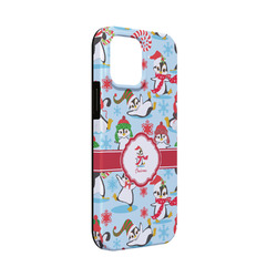 Christmas Penguins iPhone Case - Rubber Lined - iPhone 13 Mini (Personalized)