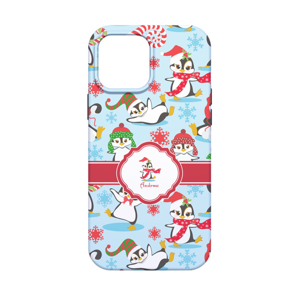 Christmas Penguins iPhone 13 Mini Tough Case - Back
