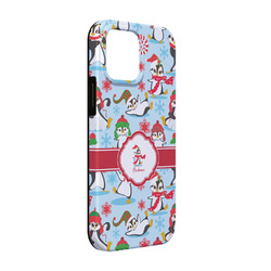 Christmas Penguins iPhone Case - Rubber Lined - iPhone 13 (Personalized)