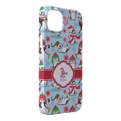 Christmas Penguins iPhone Case - Plastic - iPhone 14 Pro Max (Personalized)