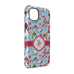 Christmas Penguins iPhone Case - Rubber Lined - iPhone 14 (Personalized)