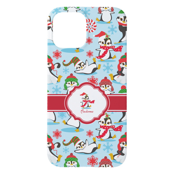 Christmas Penguins iPhone 15 Plus Case - Back