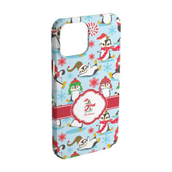 Christmas Penguins iPhone Case - Plastic - iPhone 15 Pro (Personalized)