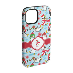 Christmas Penguins iPhone Case - Rubber Lined - iPhone 15 (Personalized)