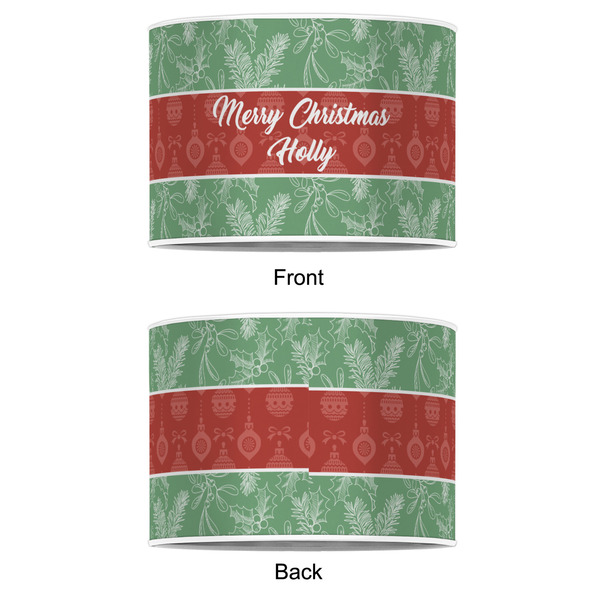 Christmas Holly 12" Drum Lampshade - APPROVAL (Poly Film)