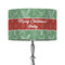 Christmas Holly 12" Drum Lampshade - ON STAND (Fabric)