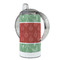 Christmas Holly 12 oz Stainless Steel Sippy Cups - FULL (back angle)