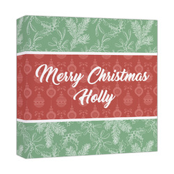 Christmas Holly Canvas Print - 12x12 (Personalized)
